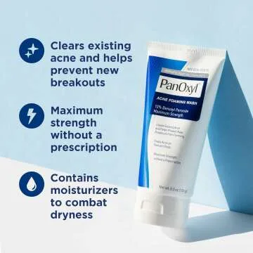 PanOxyl Acne Foaming Wash 10% Benzoyl Peroxide 2 Pack