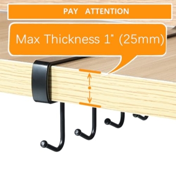 Art Secret Mug Holder Under Cabinet - Space Saving Design