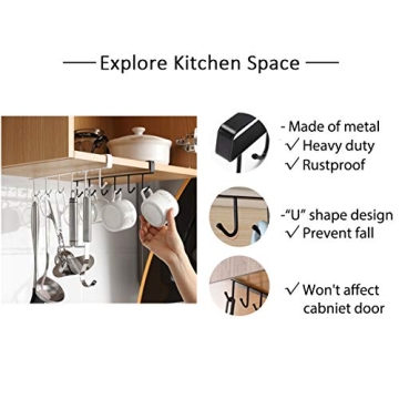 Art Secret Mug Holder Under Cabinet - Space Saving Design