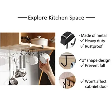 Art Secret Mug Holder Under Cabinet - Space Saving Design