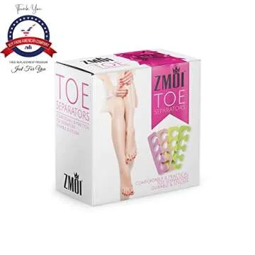 Toe Separators Set - 24 Pieces Premium Pedicure Tool Kit Super Soft & Durable Two Tone ZMOI