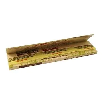 Raw King Size Slim Organic Hemp Rolling Papers - 50 Packs