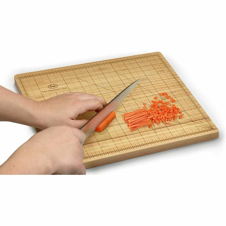 Obsessive Chef Bamboo Cutting Board for Kitchen Precision