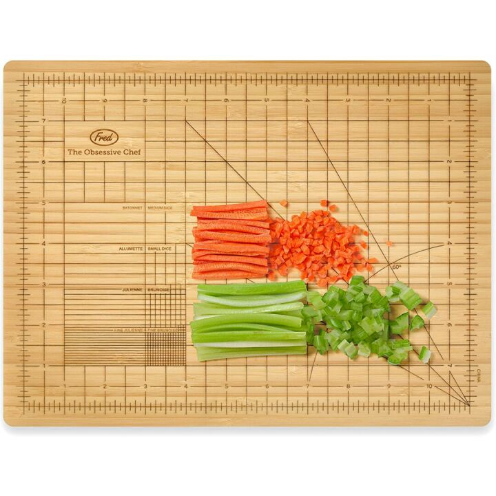 Obsessive Chef Bamboo Cutting Board for Kitchen Precision