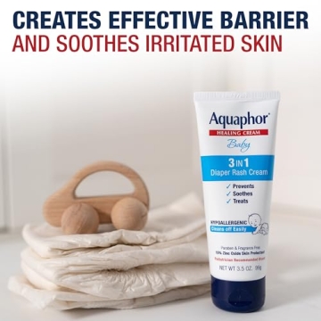 Aquaphor Baby Diaper Rash Cream 3 in 1 - 3.5 oz Tube