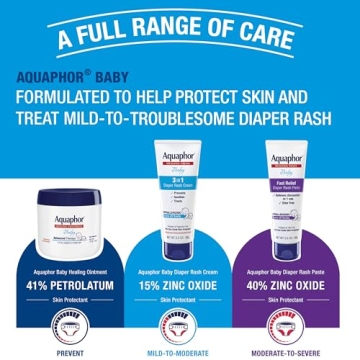 Aquaphor Baby Diaper Rash Cream 3 in 1 - 3.5 oz Tube