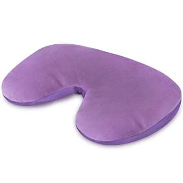 Atsuwell Microwave Heating Pad for Moist Heat Eye Compress, Warm and Cold Sinus Mask Eye Mask for Migraines, Headache, Stress, Sinus Pressure Relief and Relaxation, Purple