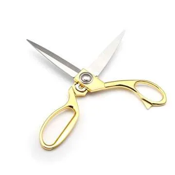 JYTUUL Gold 8" Sharp Tailor Scissors Fabric Scissors Leather Scissors Stainless Steel Professional Heavy Duty Clothing Dressmaking Shears Tailor Sewing Fabric Craft Cutting