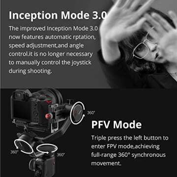 MOZA AirCross 2 - 3 Axis Gimbal for Mirrorless Cameras