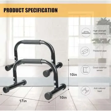 AmazeFan Parallettes Bars, Push Up Bars Strength Training for Handstands, Full Planche & Dips, Calis...