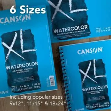 Canson XL Watercolor Paper Pad for Professional Use