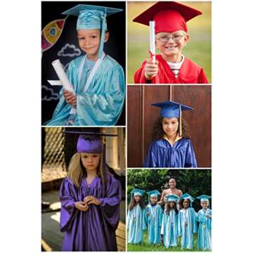 GraduatePro Shiny Kindergarten Graduation Set for Kids - 2025
