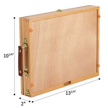 Magicfly Tabletop Easel Portable Art Easel for Painting, Wood Desktop Easel Table Easel Stand for Painting, Beginners Artist Adults Students, 5 Canvas and 1 Paint Palette, Christmas, Birthday Gift