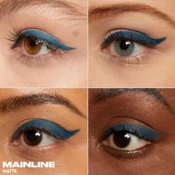 URBAN DECAY 24/7 Glide-On Waterproof Eyeliner Pencil (Mainline -Blue Matte), Smudge-Proof, Transfer-...