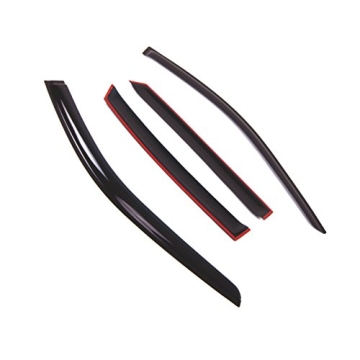 Tuningpros WD2-692 Dark Smoke 4 Pcs Window Visor Set for Honda Accord