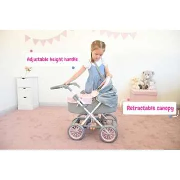 Buy KOOKAMUNGA KIDS Baby Doll Stroller Adjustable & Foldable