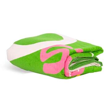 ban.do Beach, Please! Large Beach Towel, Oversized Towel for Adults and Children, Terry Cloth Pool Towel (Sardines)