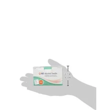 BD Alcohol Swabs - 100 Count for Effective Antiseptic Care