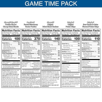 Kellogg's Game Time Pack, Lunch Snacks, Office and Kids Snacks, Variety Pack, 37.3oz Box (38 Snack P...