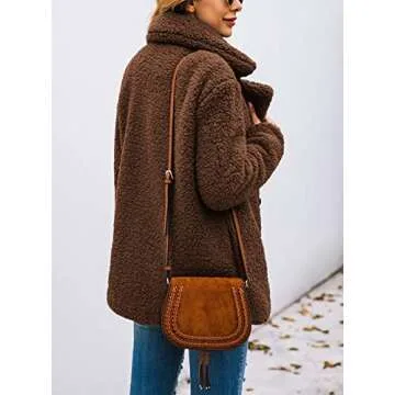 Trendy Sherpa Fleece Jacket for Women - Stylish & Warm Outerwear