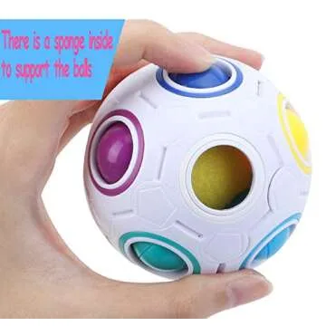 TANCH Rainbow Ball Puzzle Fidget Toy for Kids Adults