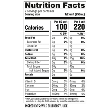 Wyman's Wild Blueberry Juice 100% Natural and Pure