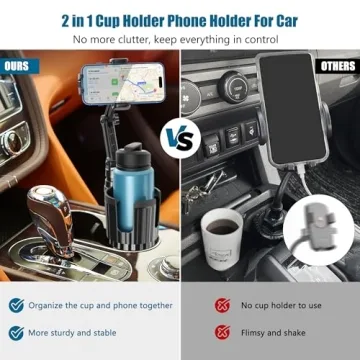 Cup Holder Phone Mount for Car - 360° Rotation