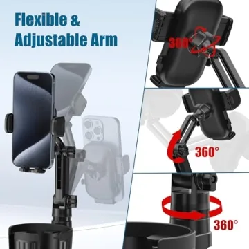 Cup Holder Phone Mount for Car - 360° Rotation
