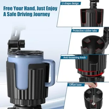 Cup Holder Phone Mount for Car - 360° Rotation