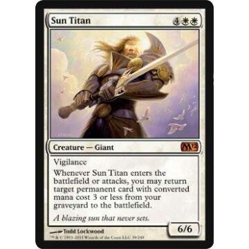 Magic: the Gathering - Sun Titan - Mythic Rare from Magic 2012 Set
