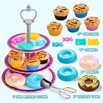 JOYIN 35Pcs Mermaid Tea Party Set for Magical Play