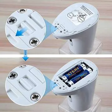 Touchless Foaming Soap Dispenser, 450ml Automatic Foam Dispenser, Infrared Motion Sensor, Battery Operated, 2 Adjustable Foaming Modes, Hand Free Countertop Soap Pump for Bathroom