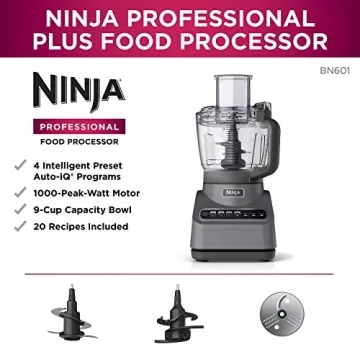 Ninja BN601 Food Processor - 1000W, 9-Cup Capacity