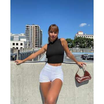 Stylish OQQ Women's 2 Piece Tank Tops for Gym and Casual Wear