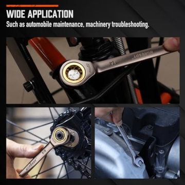 HORUSDY 24-Piece Ratcheting Wrench Set for Mechanics