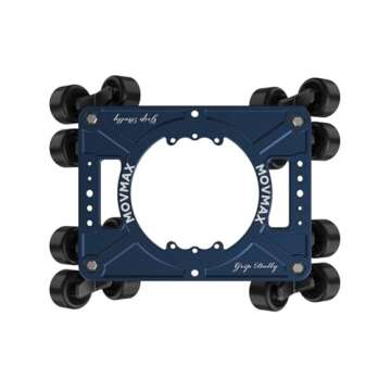 MOVMAX Professional Camera Dolly, Blue, Floor Mount, Supports Up to 198 lbs, Compatible with Camera,...
