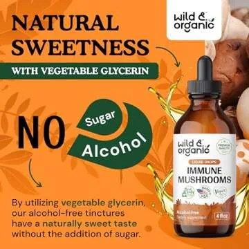 Wild & Organic Immune Mushroom Tincture for Immunity Support