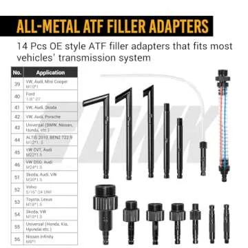 EWK 6L ATF Fluid Extractor with 14 Adapters