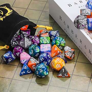 CiaraQ DND Polyhedral Dice Set - 42 Pieces for RPGs