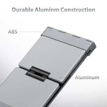 iClever Foldable Keyboard with Touchpad - Portable & Multi-Device