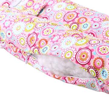 Hysterectomy Seatbelt Pillow with Pocket for Cervical Cancer Uterine fibroids Abdominal Surgery Abdomen Healing Protector Organ Transplants C-Section Recovery Car Seat Belt Pad (Sunflower)