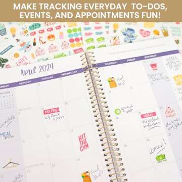 bloom daily planners Productivity Stickers - Variety Sticker Pack - Six Sticker Sheets Per Pack!