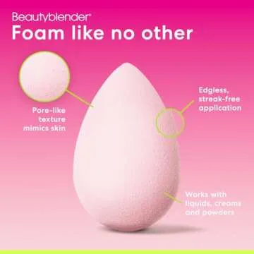 Beautyblender® | Bubble Blender Makeup Sponge | Blend Liquid Foundations, Powders and Creams | Streak Free Application | Vegan, Cruelty Free | Made in USA
