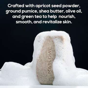 MARLOWE. No. 102 Men's Body Scrub Soap Trio - Exfoliating & Natural