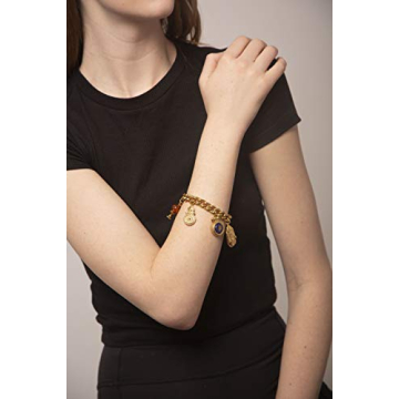Ben Amun Royal Vintage Gold Charm Bracelet - Elegant & Unique