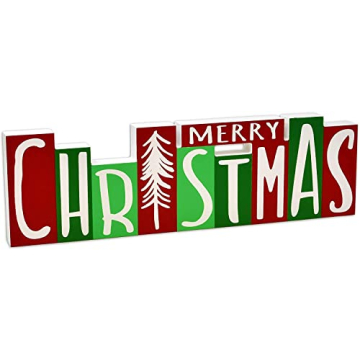 Gift Boutique Merry Christmas Reversible Wooden Blocks