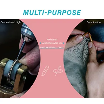 Vekkia Rechargeable LED Neck Reading Light, Book Lights for Reading in Bed, 3 Brightness Levels, Flexible Soft Silicone Arms Comfortable Wear, Long Lasting, Perfect for Craft & Knitting, Pink