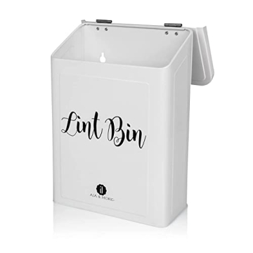 Modern Farmhouse Magnetic Lint Bin for Laundry Room Organization