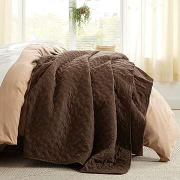 Bedsure Quilts King Size - Lightweight Bedspreads King Size with Basket Weave Pattern, Soft Quilt Be...