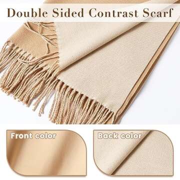 maamgic Women’s Large Pashmina Shawls and Wraps - Elegant and Cozy